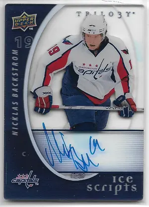 2008-09 Trilogy Ice Scripts #IS-NB Nicklas Backstrom