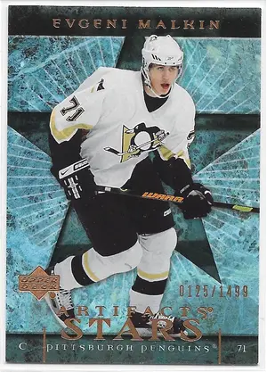 2007-08 Artifacts #138 Evgeni Malkin (Stars) (0125/1499)