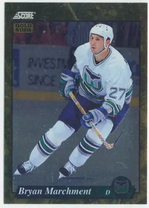 1993-94 SCORE (CDN) - BRYAN MARCHMENT #577 GOLD RUSH