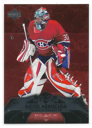 2007-08 Black Diamond Ruby #62 David Aebischer (012/100)