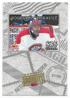 1997-98 Donruss Priority Stamps Silver #NNO Jocelyn Thibault