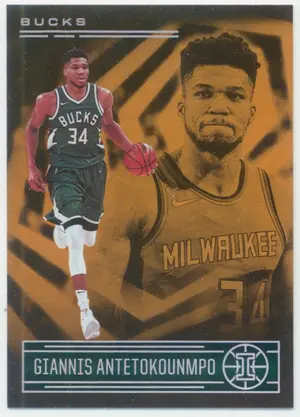 2020-21 Panini Illusions - Giannis Antetojounmpo #108 Trophy Collection Orange Parallel