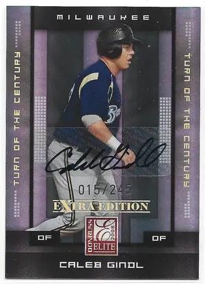 2008 Donruss Elite Extra Edition Signature Turn of the Century #15 Caleb Gindl (015/245)