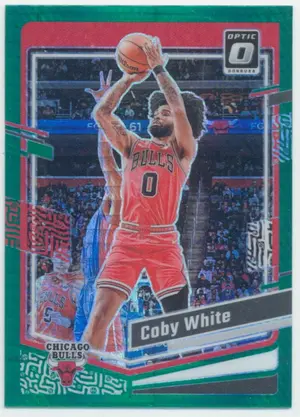 2023-24 Panini Donruss Optic - Coby White #125 Green Hyper Prizm Parallel