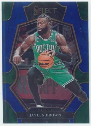 2022-23 Panini Select - Jaylen Brown #132 Premier Level Blue Parallel