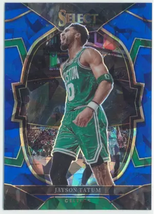 2022-23 Panini Select - Jayson Tatum #55 Concourse Cracked Ice Prizm Parallel