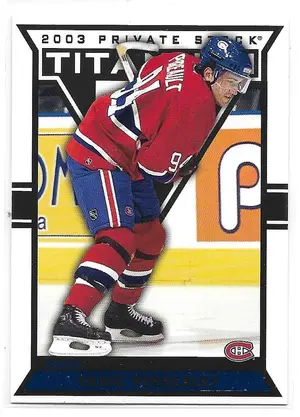 2002-03 Titanium Blue #56 Yanic Perreault (303/450)