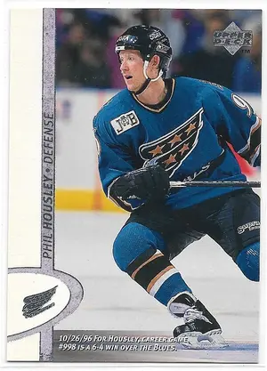 1996-97 Upper Deck #357 Phil Housley (Rare White Border Misprint!)
