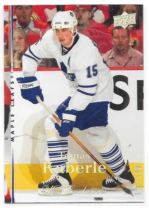 2007-08 Upper Deck UD Exclusives #399 Tomas Kaberle (016/100)