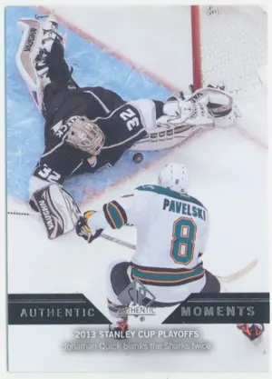 2013-14 SP AUTHENTIC - JONATHAN QUICK #171 AUTHENTIC MOMENTS