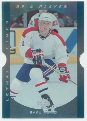 1995-96 BE A PLAYER - SAKU KOIVU #LL5 LETHAL LINES