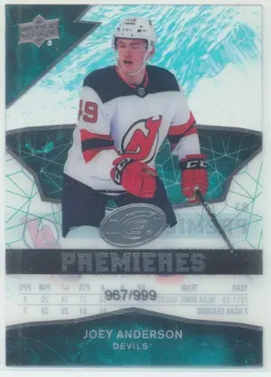 2018-19 UPPER DECK ICE - JOEY ANDERSON #83 ICE PREMIERES 967/999