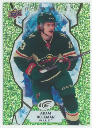 2021-22 UPPER DECK ICE - ADAM BECKMAN #139 ROOKIE GREEN
