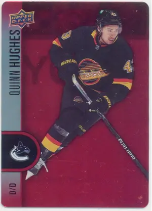2022-23 TIM HORTONS - QUINN HUGHES #DC-10 RED DIE CUTS