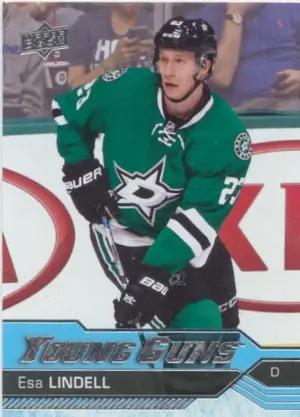 2016-17 UPPER DECK - ESA LINDELL #237 YOUNG GUNS