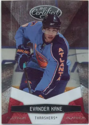 2010-11 CERTIFIED - EVANDER KANE #6 PLATINUM RED 881/999
