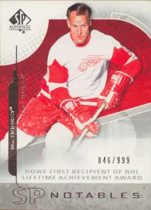 2008-09 SP AUTHENTIC - MR. HOCKEY GORDIE HOWE #113 SP NOTABLES 846/999