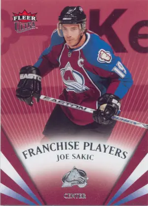 2008-09 FLEER ULTRA - JOE SAKIC #FP5 FRANCHISE PLAYERS
