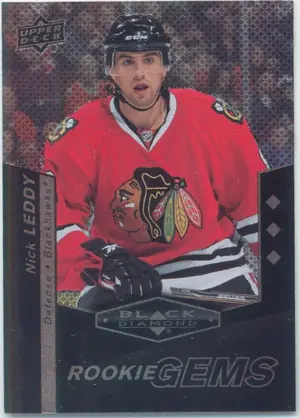 2010-11 BLACK DIAMOND - NICK LEDDY #179 ROOKIE GEMS TRIPLE DIAMOND