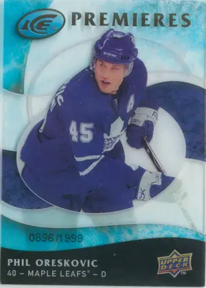 2009-10 ICE - PHIL ORESKOVIC #102 ICE PREMIERES 868/1999