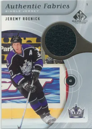 2005-06 SP GAME USED - JEREMY ROENICK #AF-JR AUTHENTIC FABRICS SINGLE JERSEY
