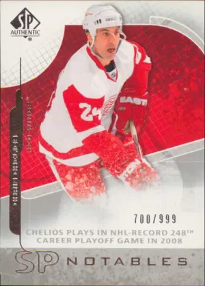 2008-09 SP AUTHENTIC - CHRIS CHELIOS #108 SP NOTABLES 700/999