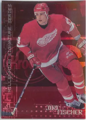 1999-00 BE A PLAYER MILLENNIUM - JIRI FISCHER #86 RUBY 591/1000