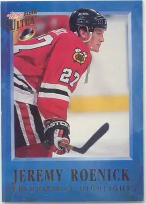 1992-93 ULTRA - JEREMY ROENICK #6 PERFORMANCE HIGHLIGHTS