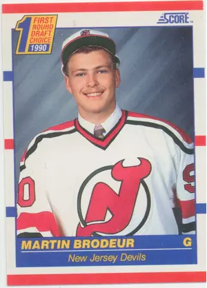 1990-91 SCORE - MARTIN BRODEUR #439 ROOKIE