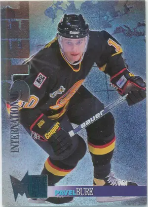 1995-96 FLEER METAL - PAVEL BURE #1 INTERNATIONAL STEEL