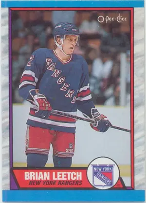 1989-90 O-PEE-CHEE - BRIAN LEETCH #136 RC