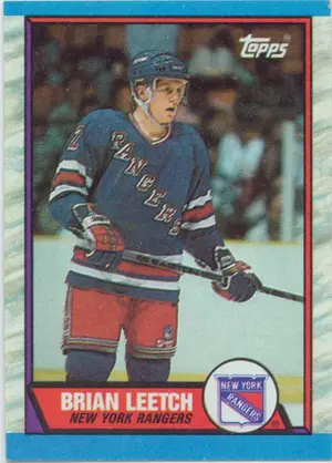 1989-90 TOPPS - BRIAN LEETCH #136 RC