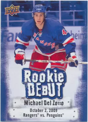 2009-10 UPPER DECK - MICHAEL DEL ZOTTO #RD9 ROOKIE DEBUT