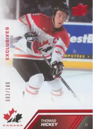 2013-14 TEAM CANADA - THOMAS HICKEY #90 EXCLUSIVES 2/100