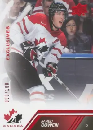 2013-14 TEAM CANADA - JARED COWEN #108 EXCLUSIVES 9/100