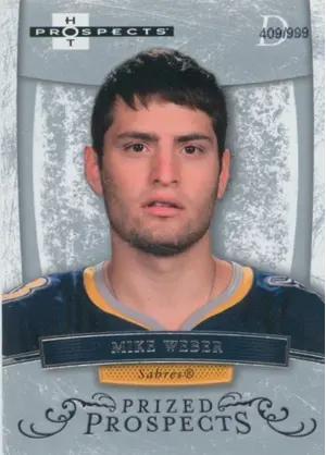 2007-08 HOT PROSPECTS - MIKE WEBER #161 PRIZED PROSPECTS 409/999