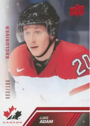 2013-14 TEAM CANADA - LUKE ADAM #61 EXCLUSIVES 3/100