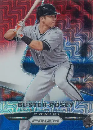 2015 Panini Prizm - Buster Posey #1 Red White & Blue Mojo Prizm Parallel