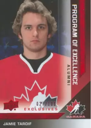 2013-14 TEAM CANADA - JAMIE TARDIF #216 PROGRAM OF EXCELLENCE EXCLUSIVES 27/100