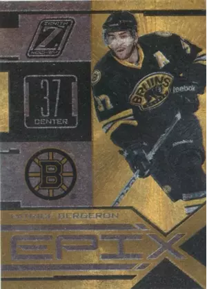 2010-11 ZENITH - PATRICE BERGERON #15 EPIX