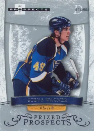 2007-08 HOT PROSPECTS - STEVE WAGNER #184 PRIZED PROSPECTS 914/999
