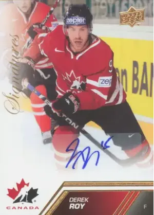 2013-14 TEAM CANADA - DEREK ROY #37 SIGNATURES