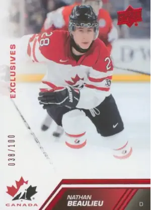 2013-14 TEAM CANADA - NATHAN BEAULIEU #147 EXCLUSIVES 38/100