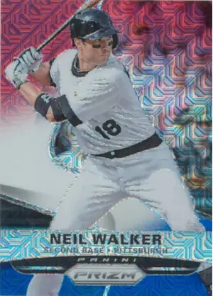 2015 Panini Prizm - Neil Walker #123 Red White & Blue Mojo Prizm Parallel