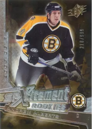 2005-06 SPX - ANDREW ALBERTS #XR-AA XCITEMENT ROOKIES 218/999