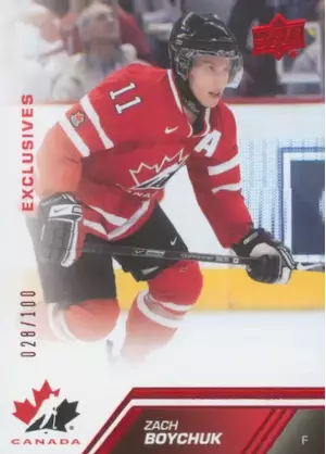 2013-14 TEAM CANADA - ZACH BOYCHUK #95 EXCLUSIVES 28/100