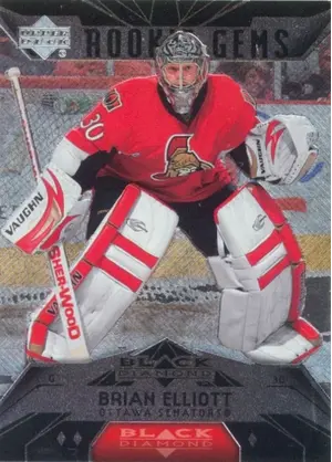 2007-08 BLACK DIAMOND - BRIAN ELLIOTT #167 ROOKIE GEMS TRIPLE DIAMOND