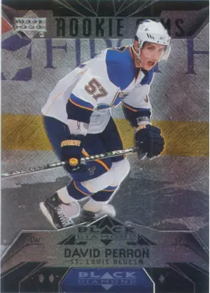 2007-08 BLACK DIAMOND - DAVID PERRON #163 ROOKIE GEMS TRIPLE DIAMOND