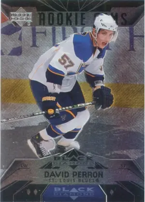 2007-08 BLACK DIAMOND - DAVID PERRON #163 ROOKIE GEMS TRIPLE DIAMOND