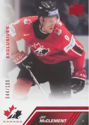 2013-14 TEAM CANADA - JAY McCLEMENT #52 EXCLUSIVES 44/100
